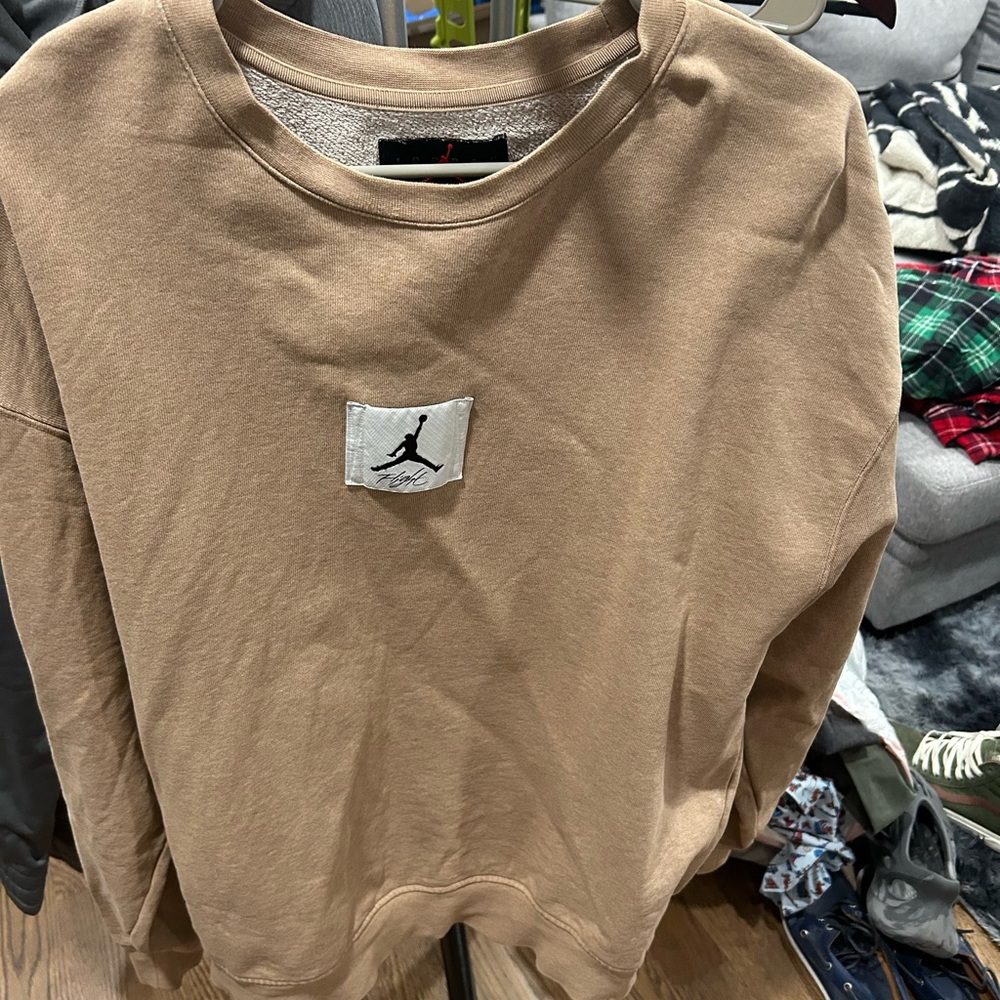 Jordan Beige Crewneck Sweatshirt